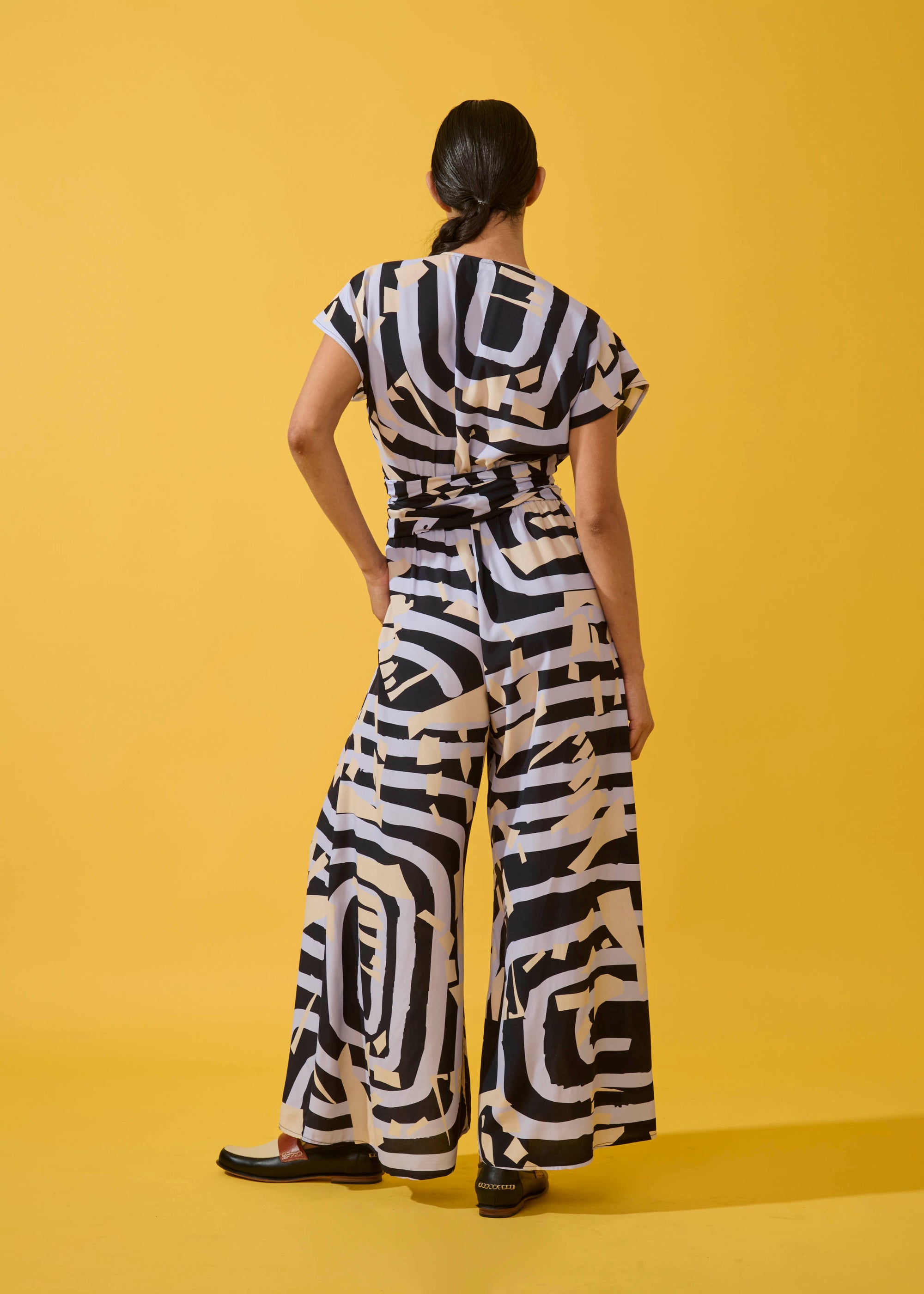 Macacão Nó Viscose Estampado