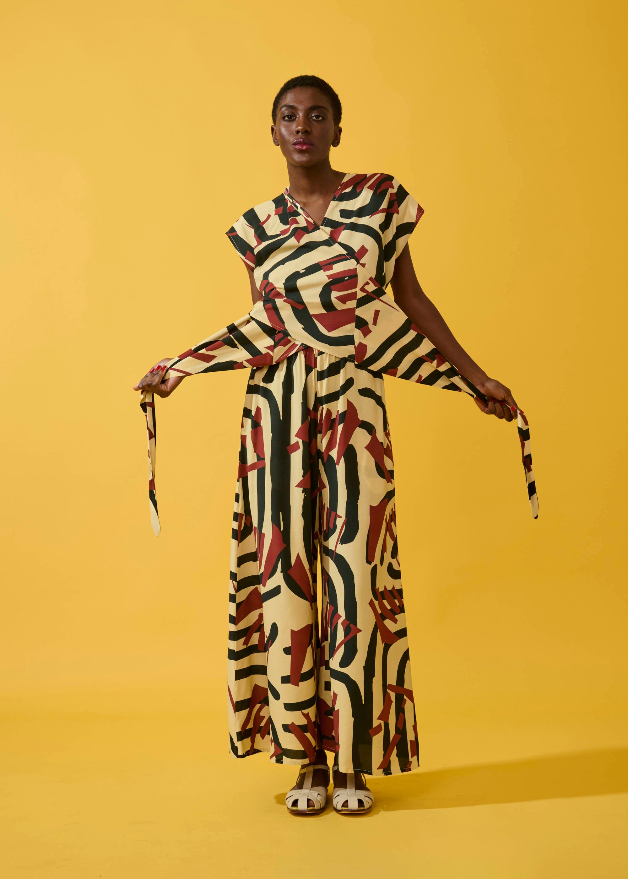 Macacão Nó Viscose Estampado