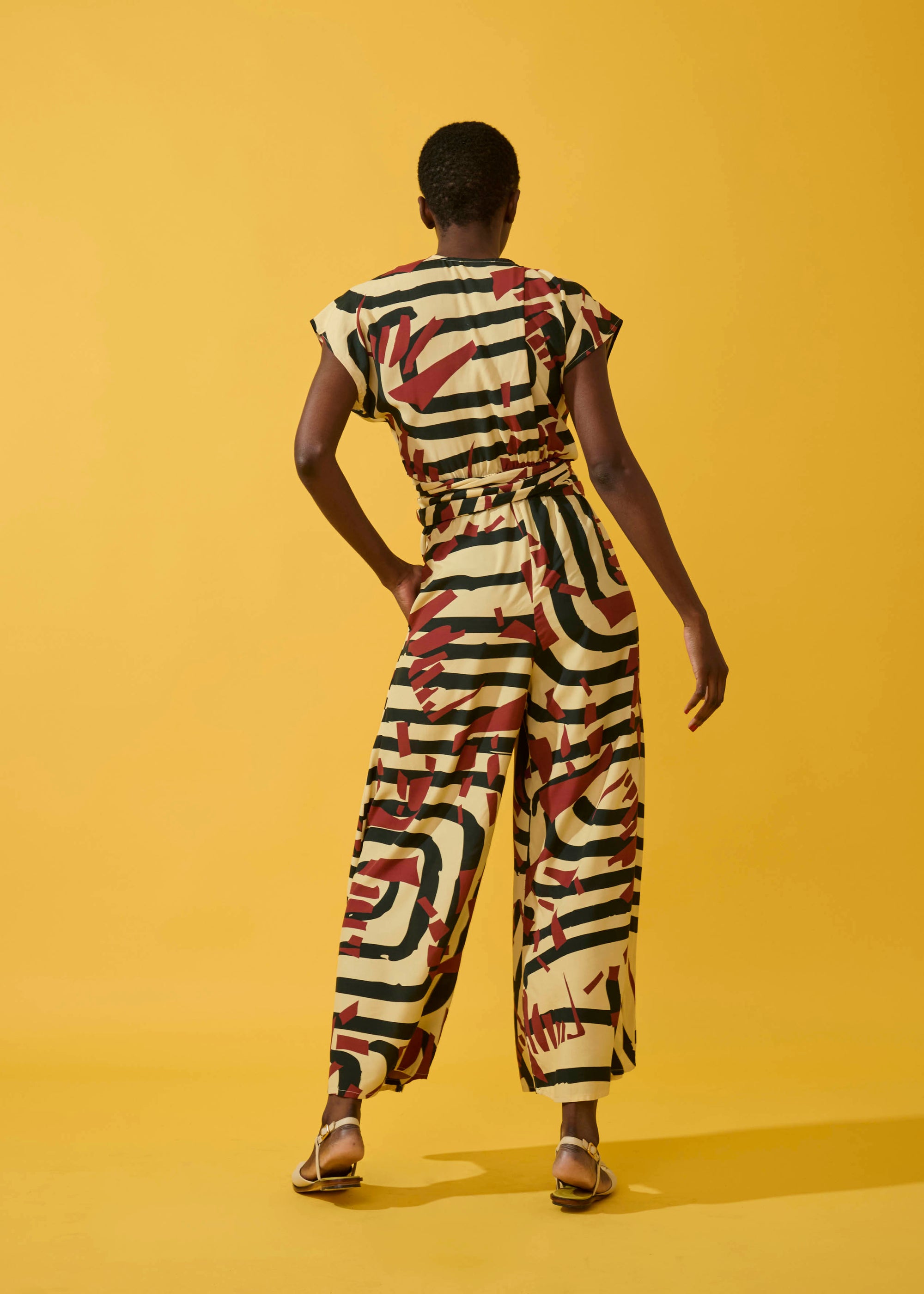 Macacão Nó Viscose Estampado