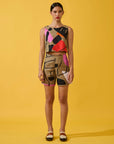 Cropped Alladin Linho Estampado