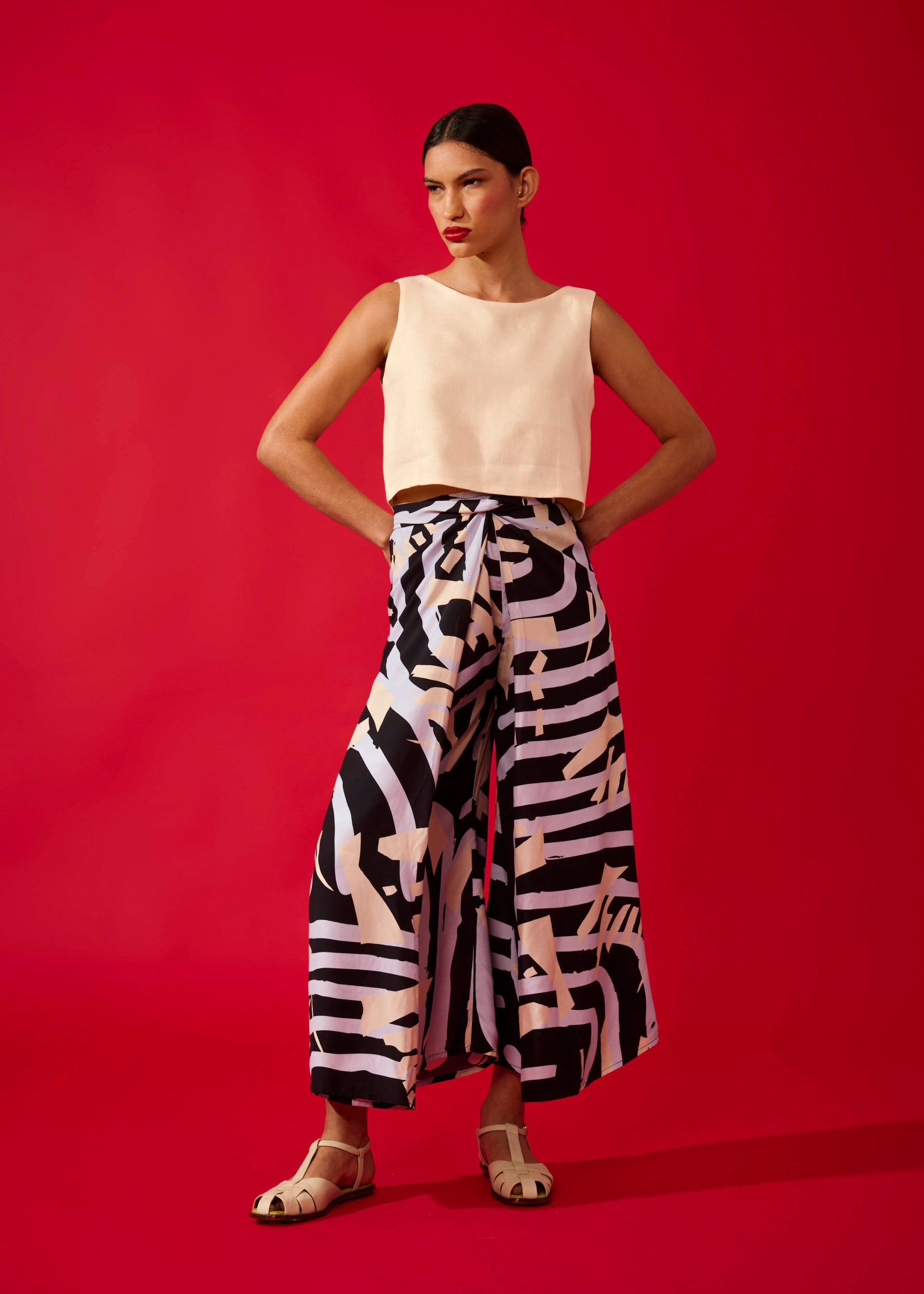 Calça Bata Viscose Estampado