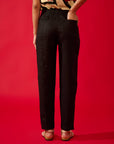 Calça Reta Linho Liso