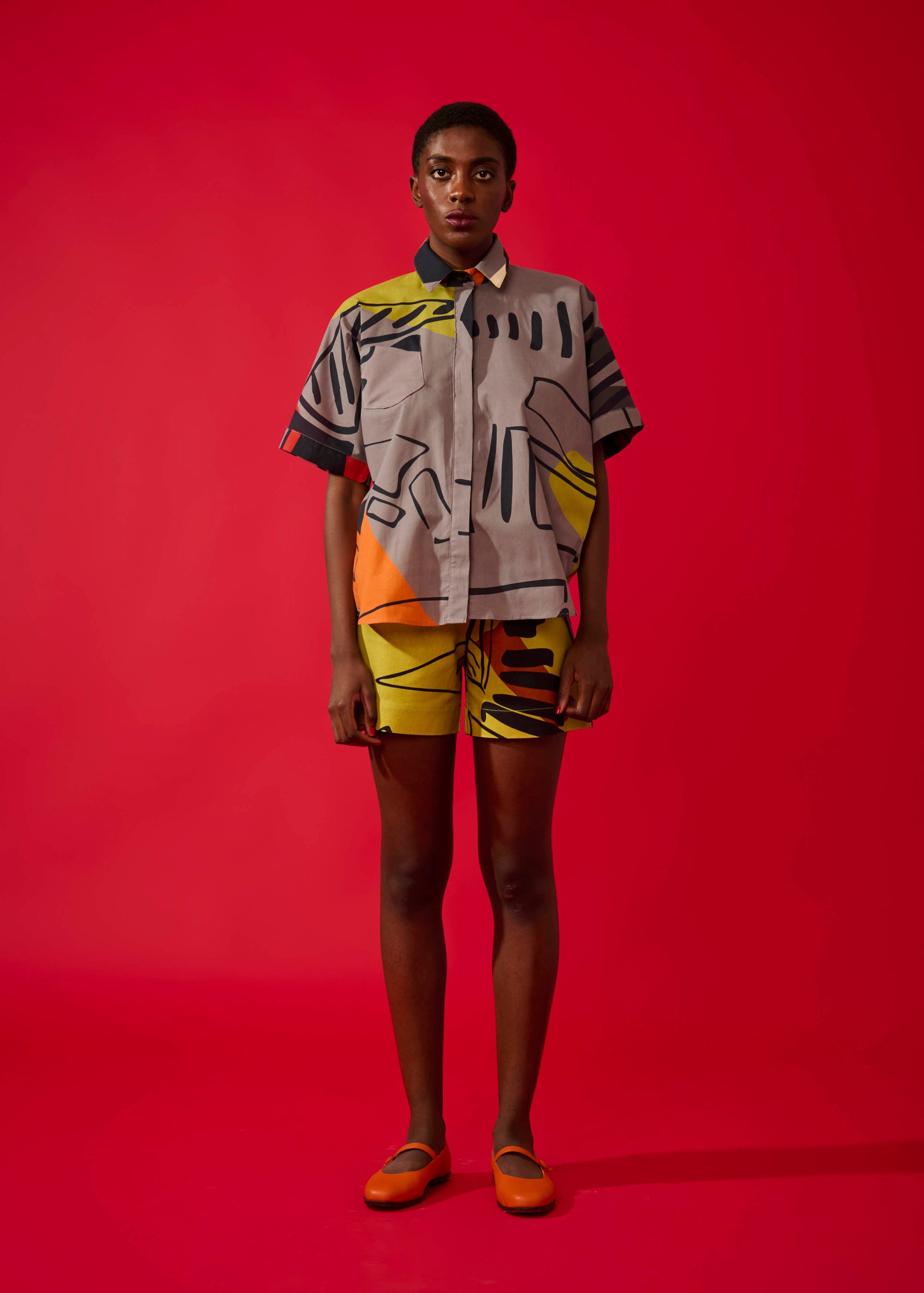 Camisa Tulipa Algodão Estampado