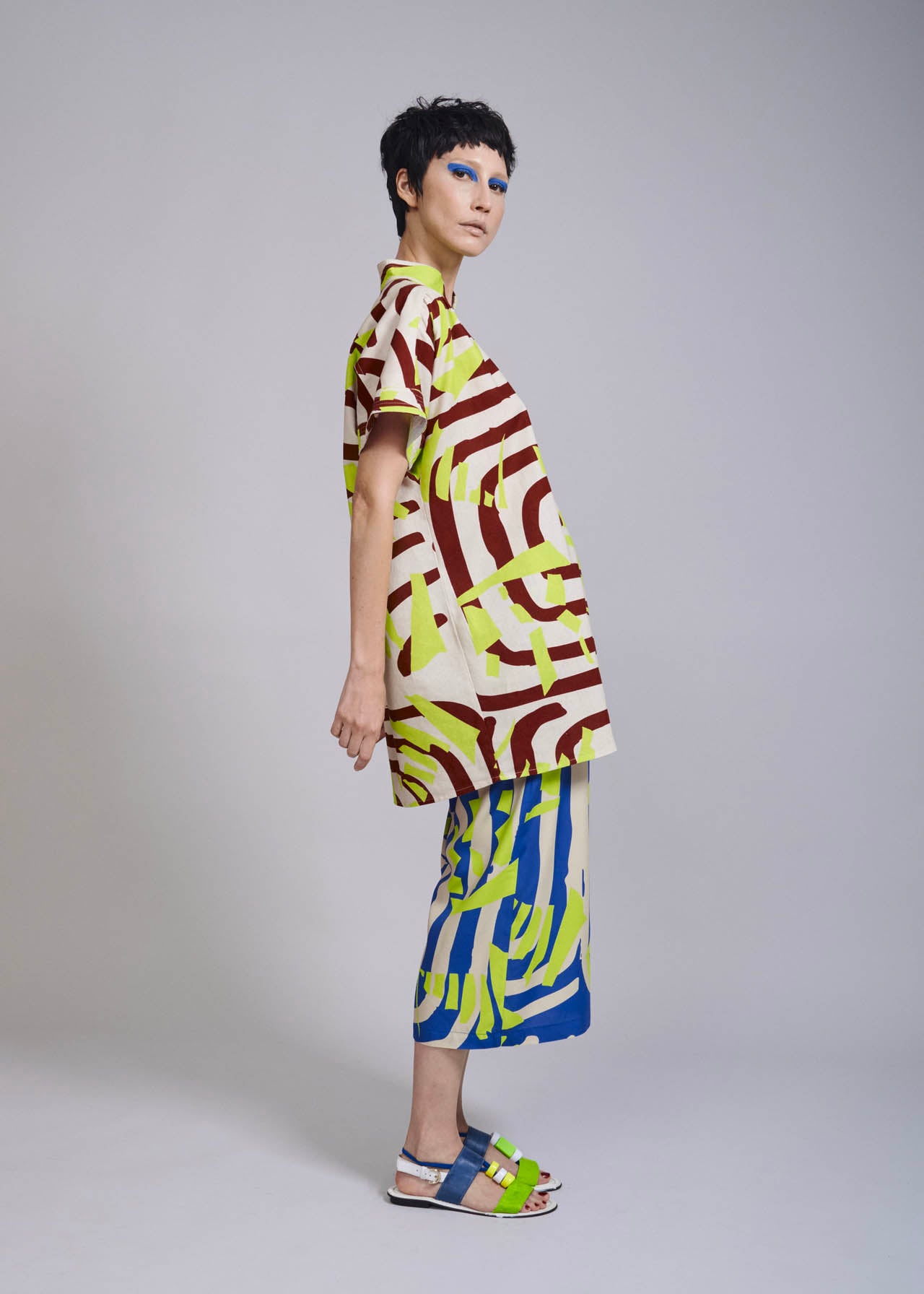 Vestido Palácio Linho Estampado