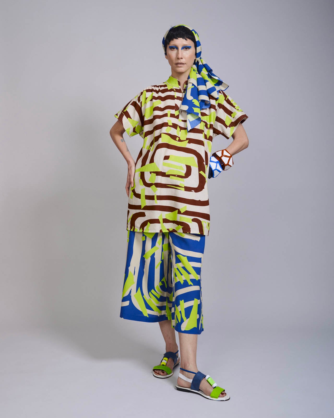 Vestido Palácio Linho Estampado