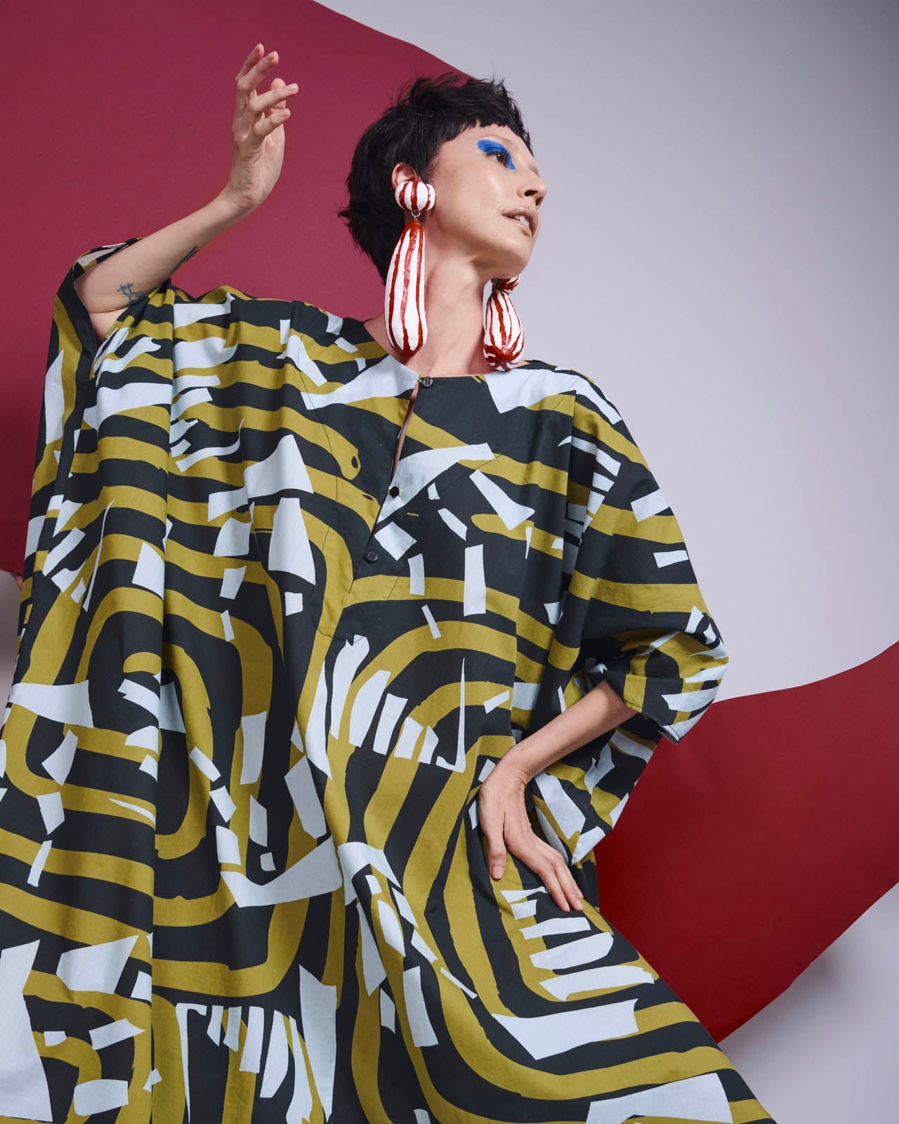 Vestido Libélula Algodão Estampado