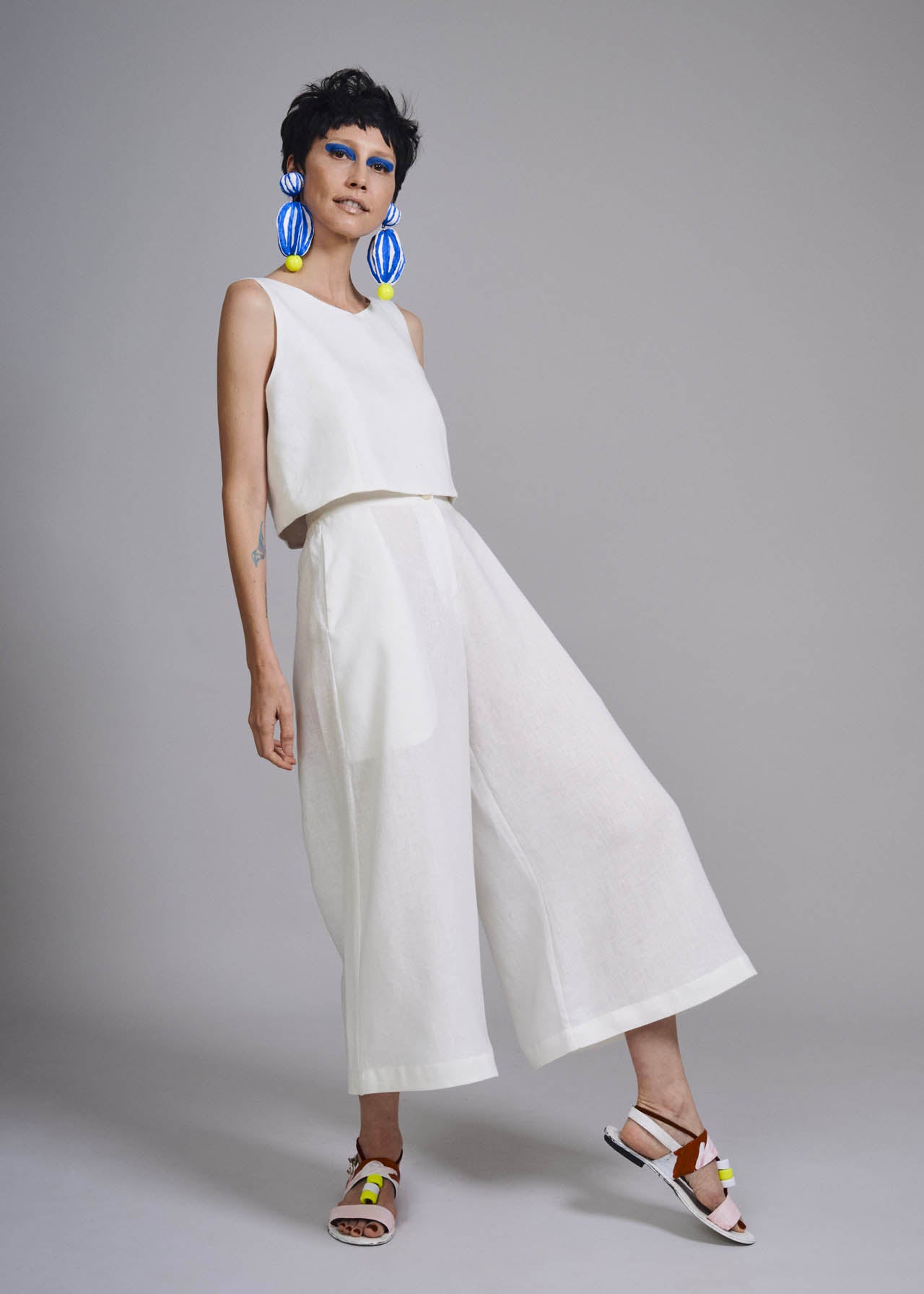 Pantalona Elástico Linho Liso