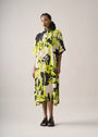 Vestido Marina Longo Linho Estampado