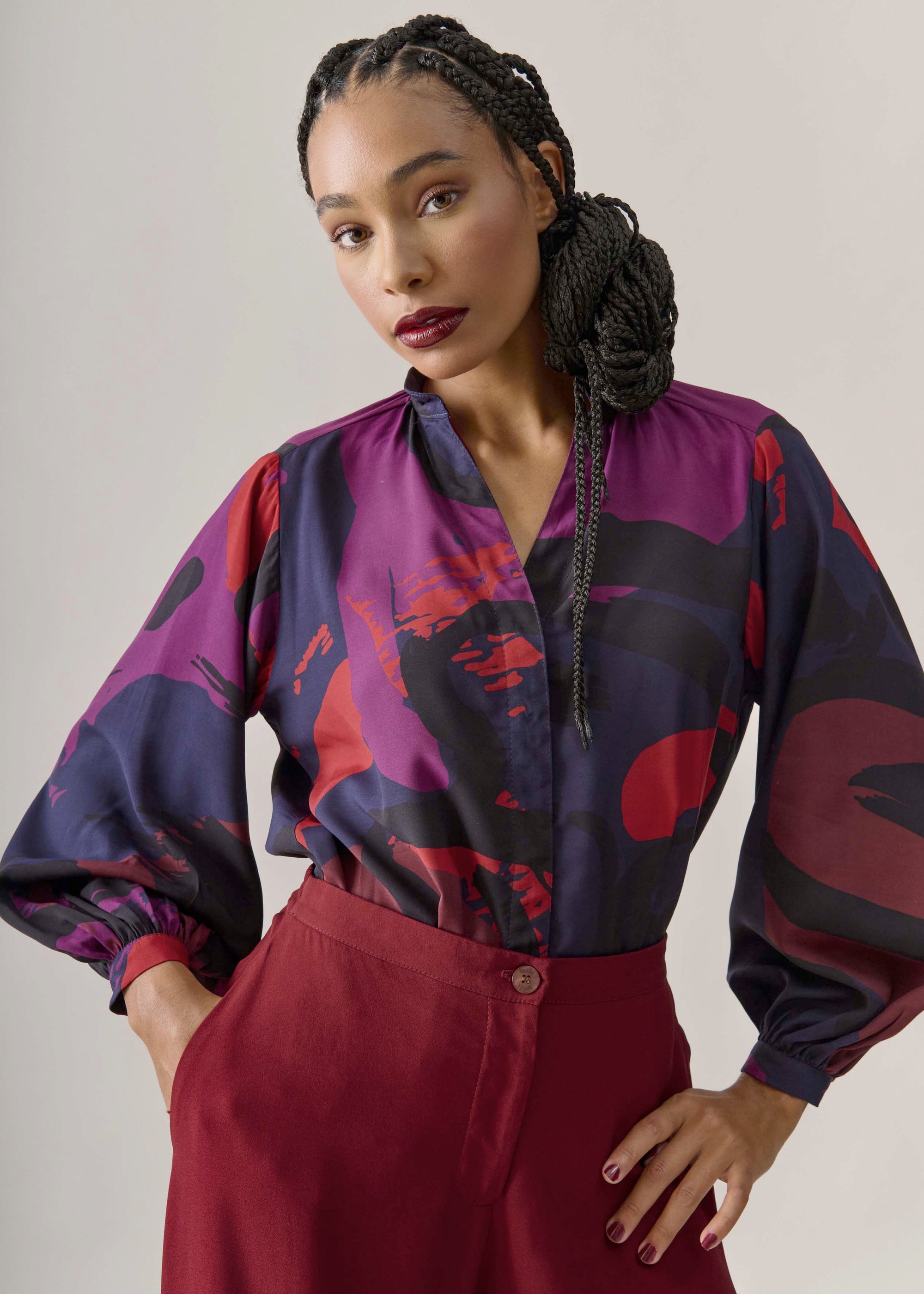 Camisa Pirata Viscose Estampada