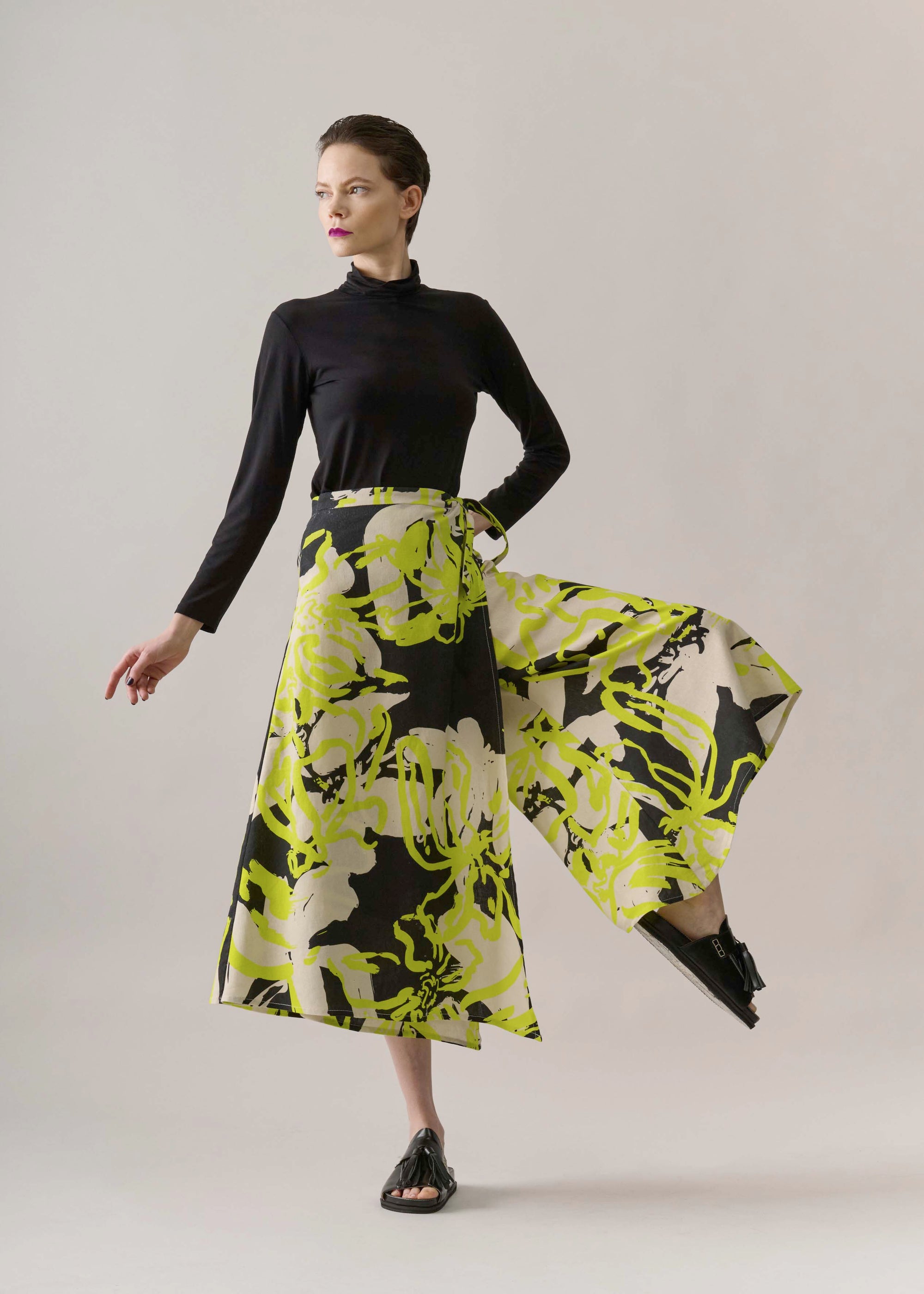 Calça Imperador Linho Estampado