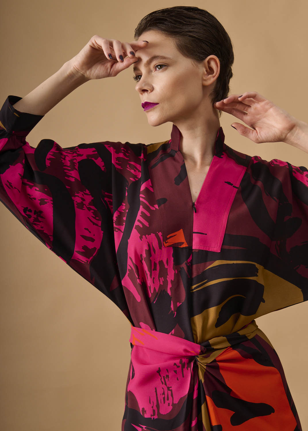 Vestido Bata Viscose Estampado