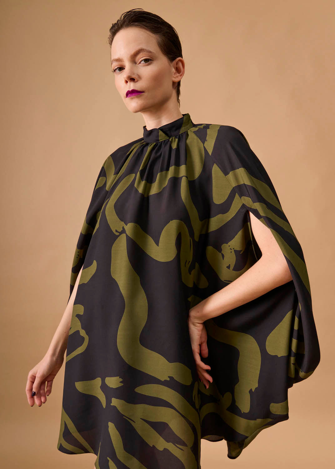 Vestido Escudo Viscose Estampado