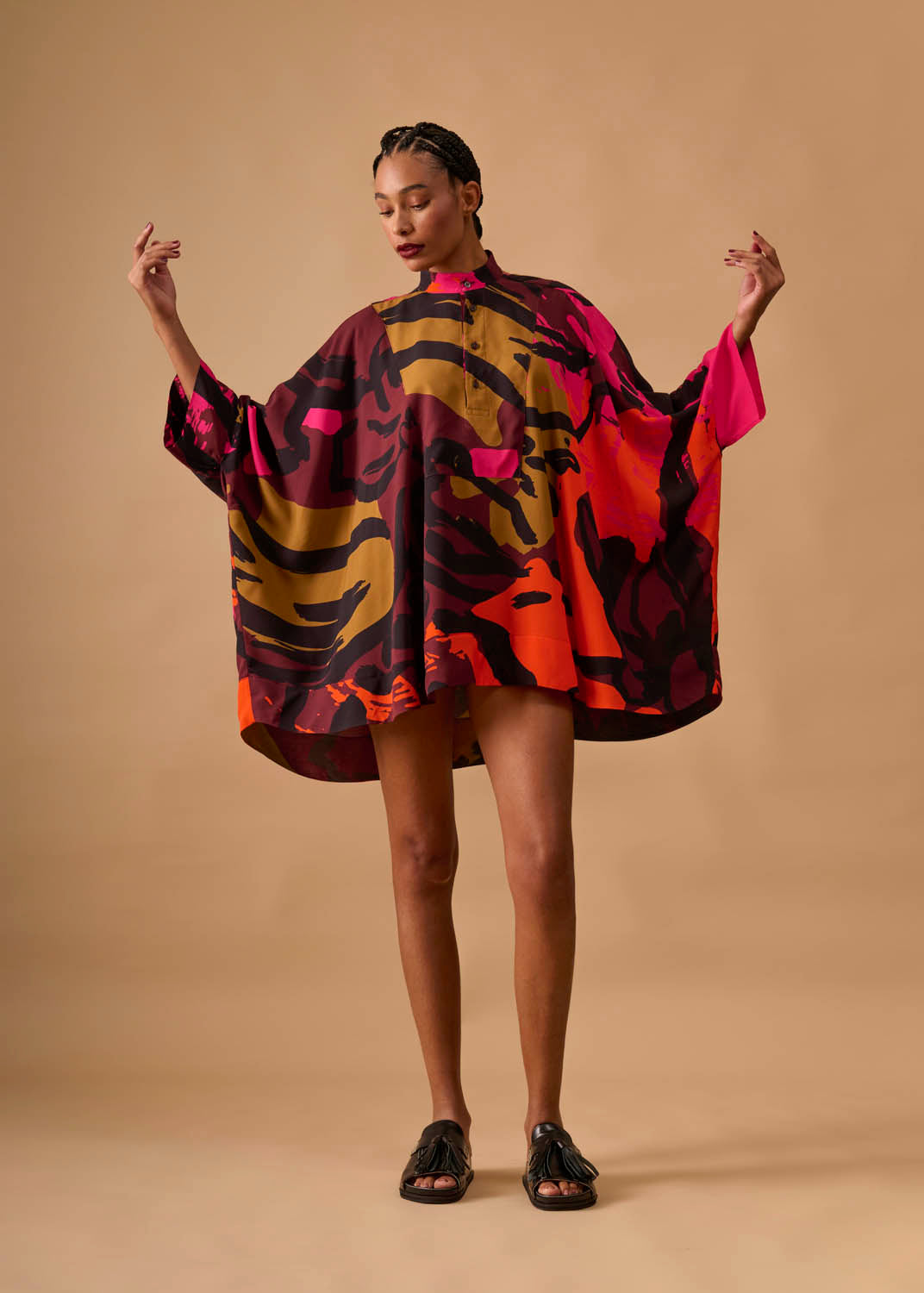 Camisa Moldura Viscose Estampado