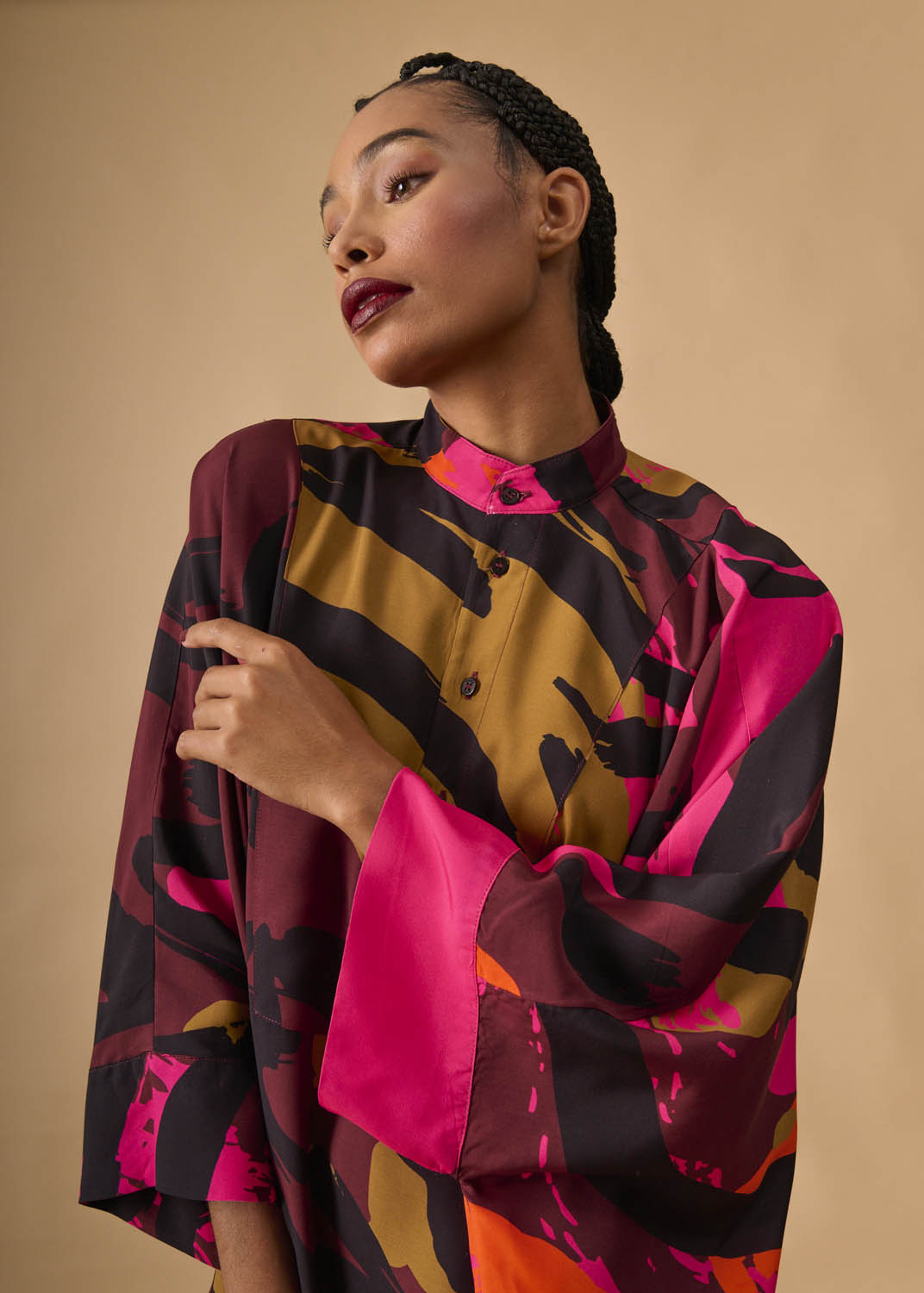 Camisa Moldura Viscose Estampado