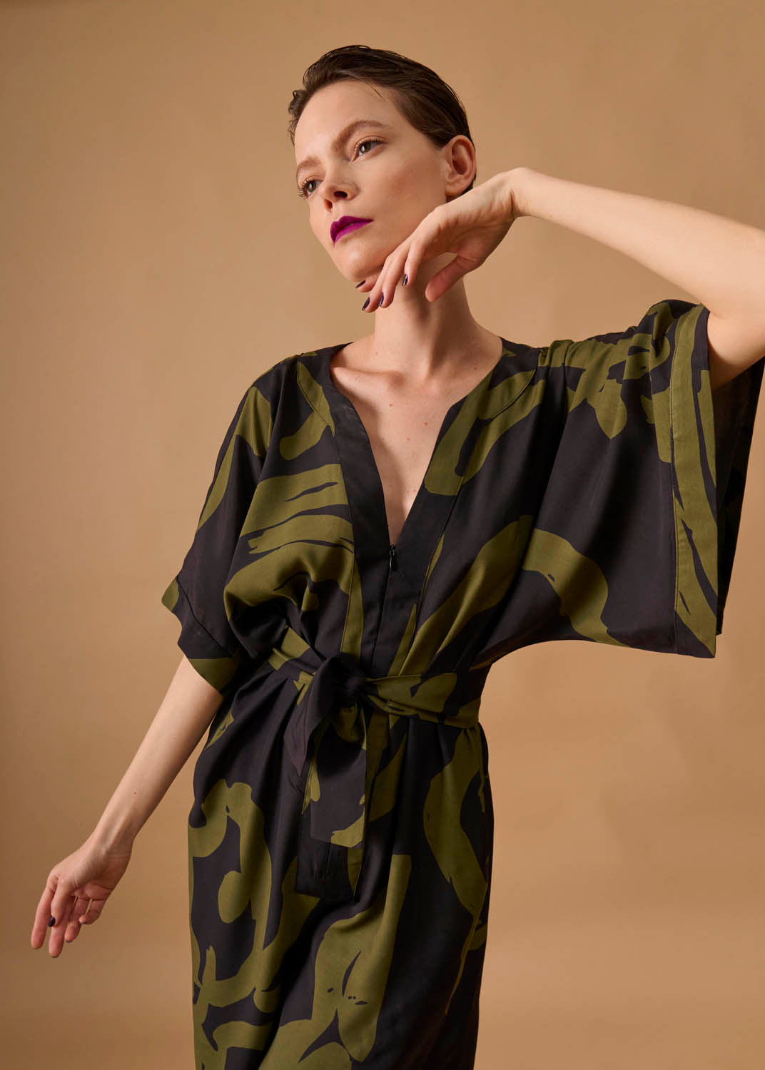 Macacão Moldura Viscose Estampado