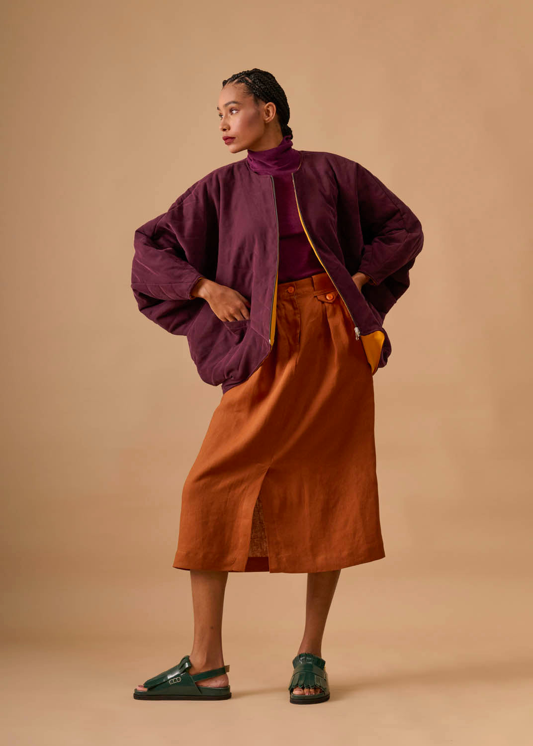 Casaco Casulo Tencell Liso