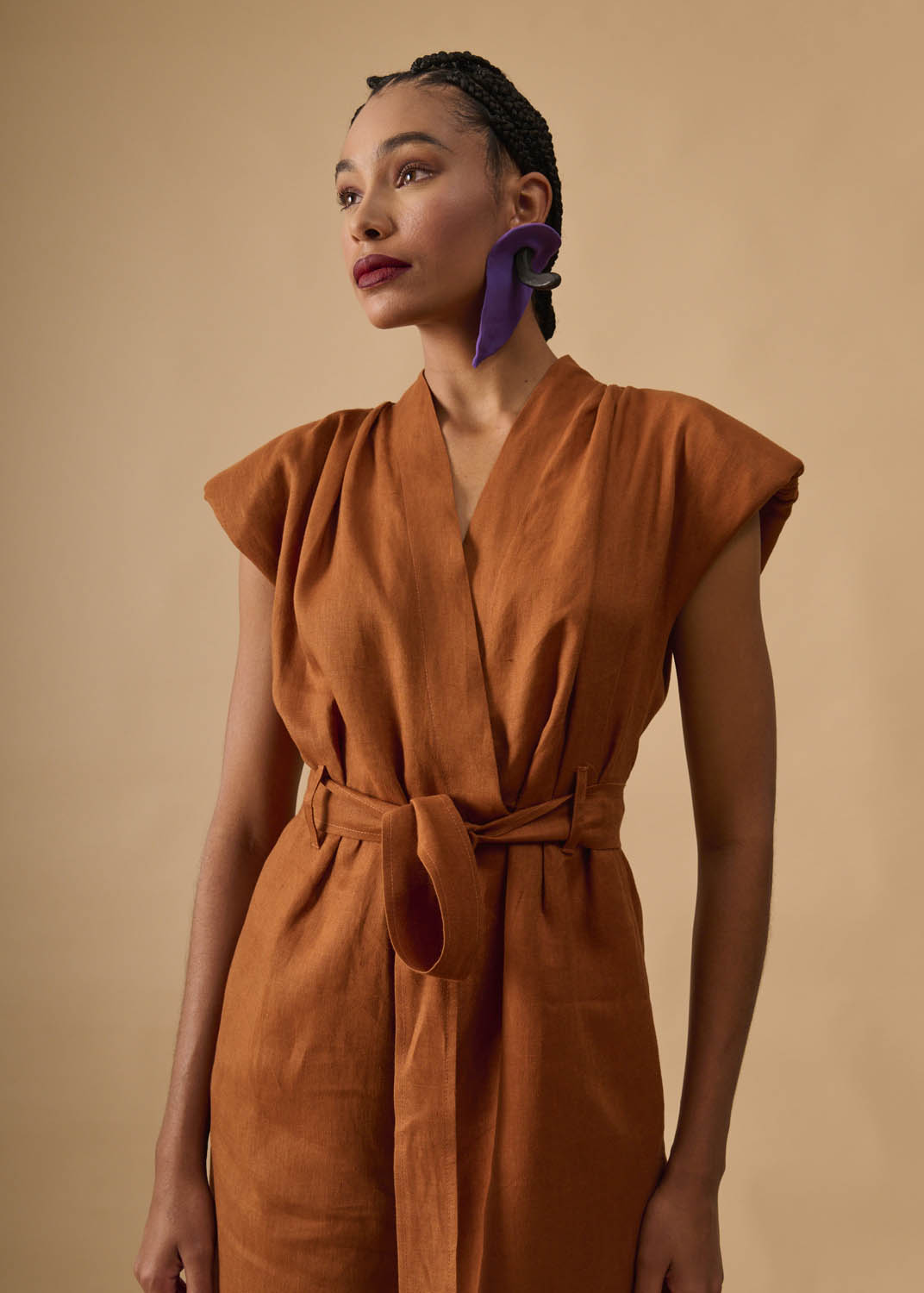 Macacão Armadura Linho Liso