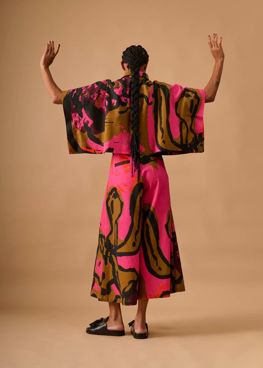 Cropped Marina Linho Estampado