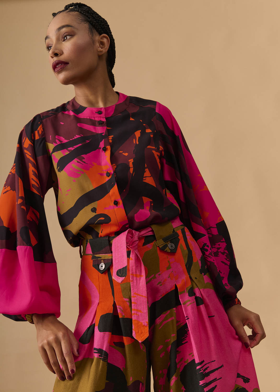 Camisa Sino Viscose Estampada