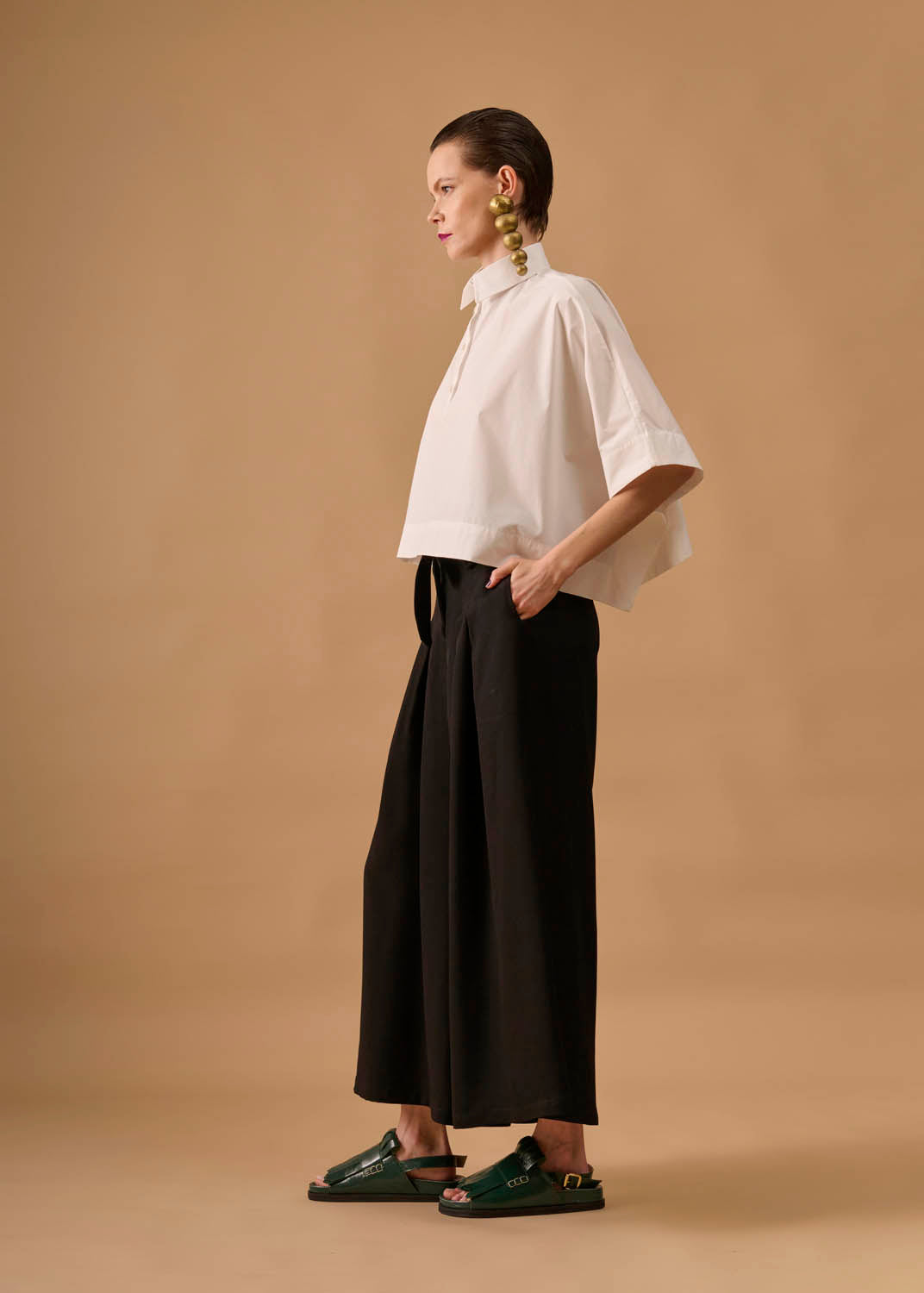 Calça Armadura Crepe Liso