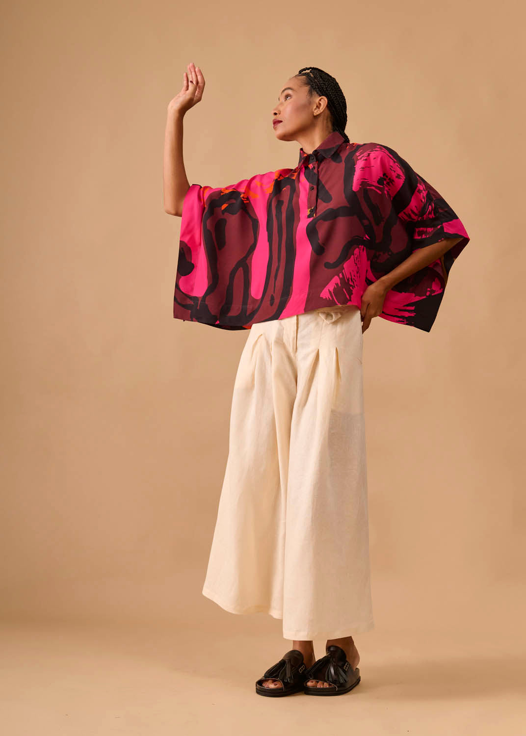 Cropped Marina Viscose Estampado
