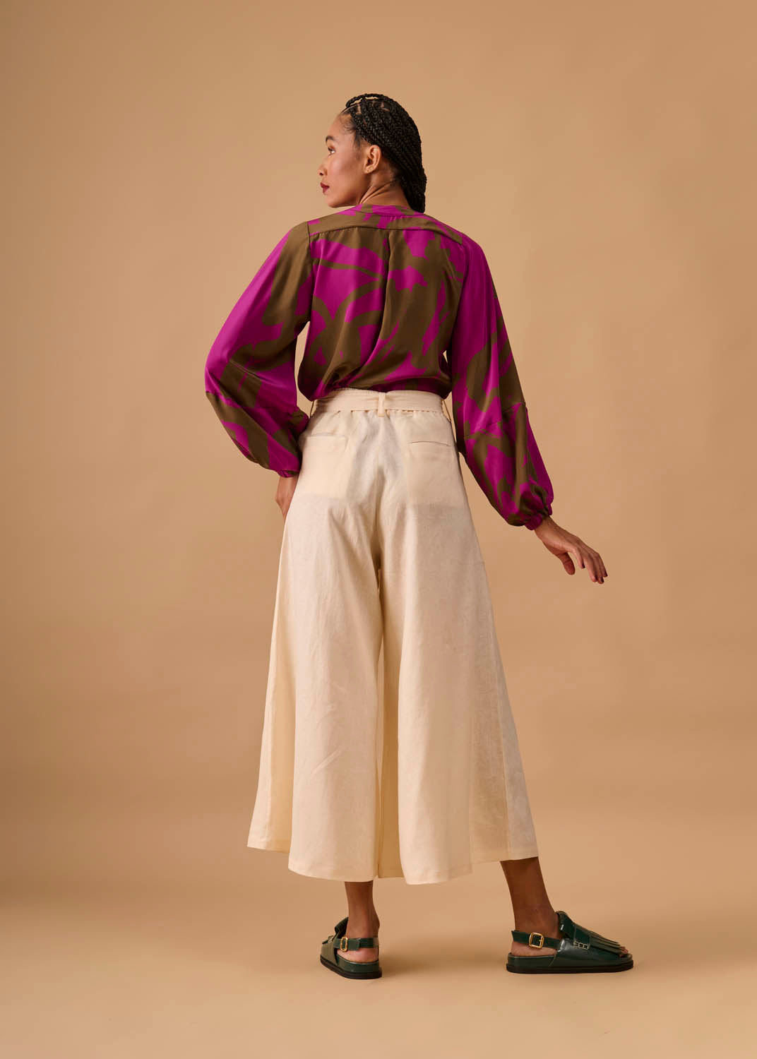 Camisa Sino Seda Estampada