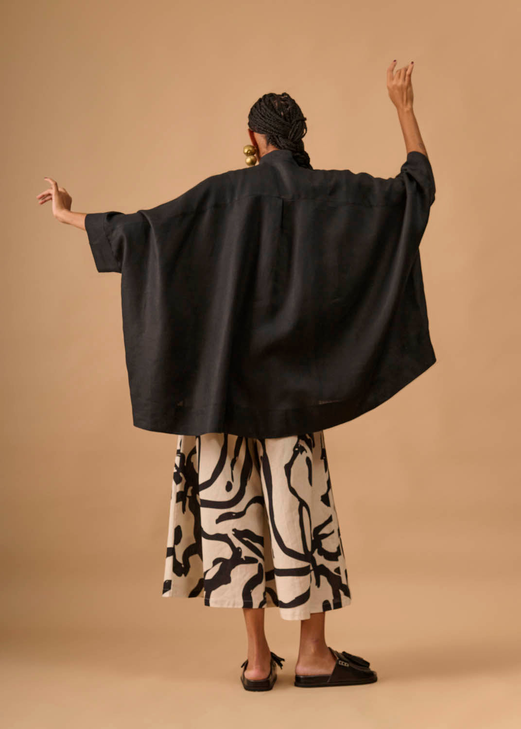 Camisa Moldura Linho Liso