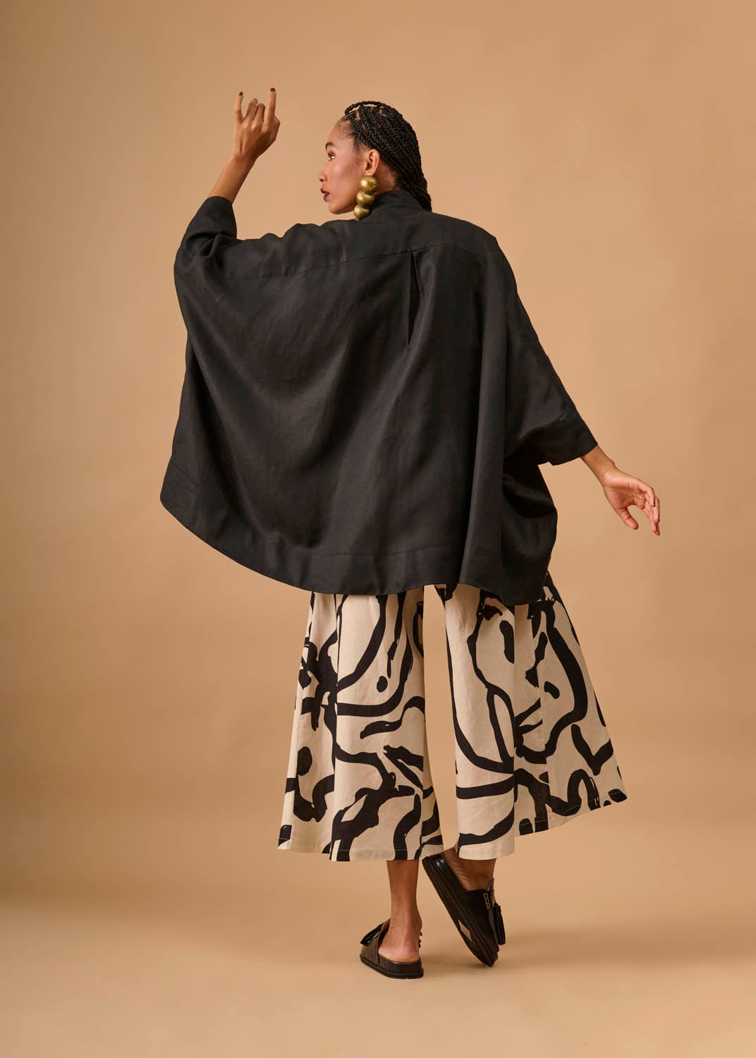 Camisa Moldura Linho Liso