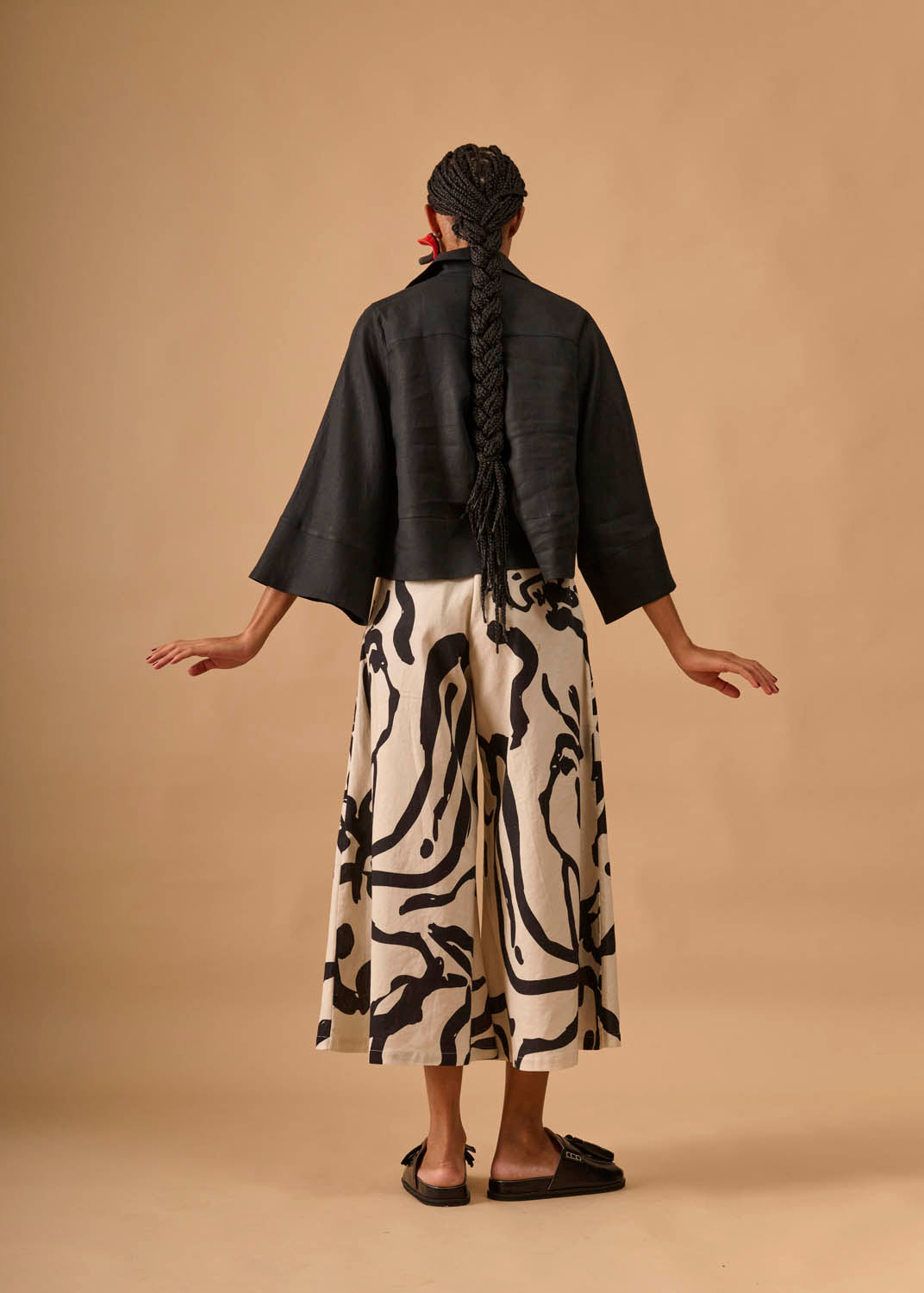 Calça Armadura Linho Estampado