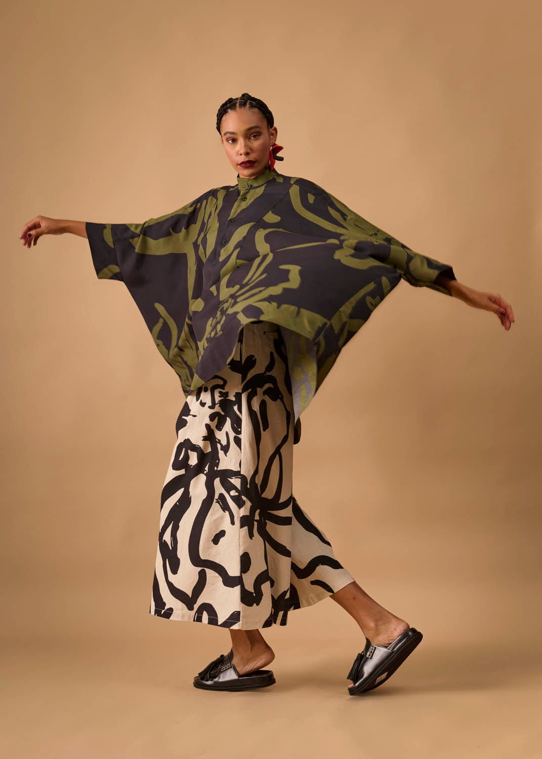 Camisa Moldura Viscose Estampado