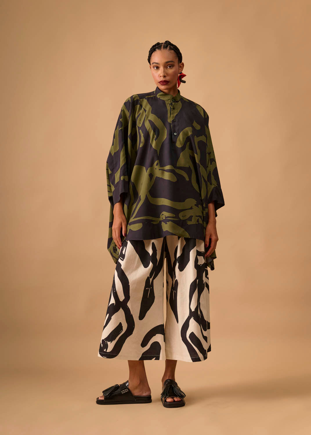 Camisa Moldura Viscose Estampado