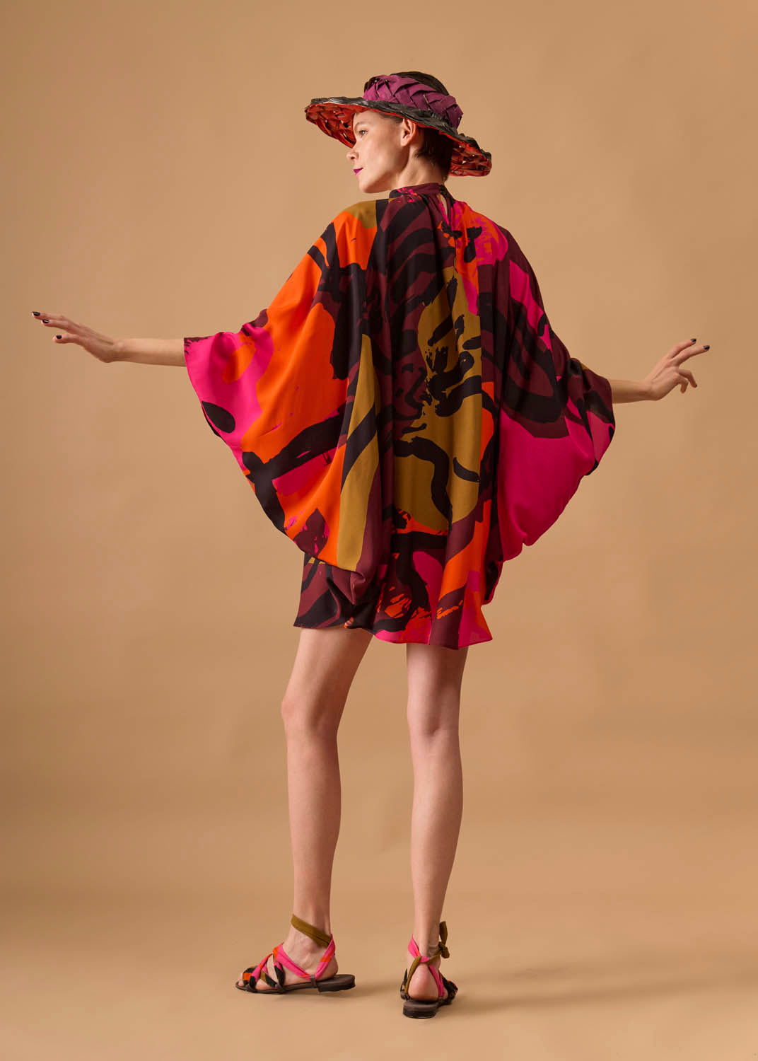 Vestido Escudo Viscose Estampado