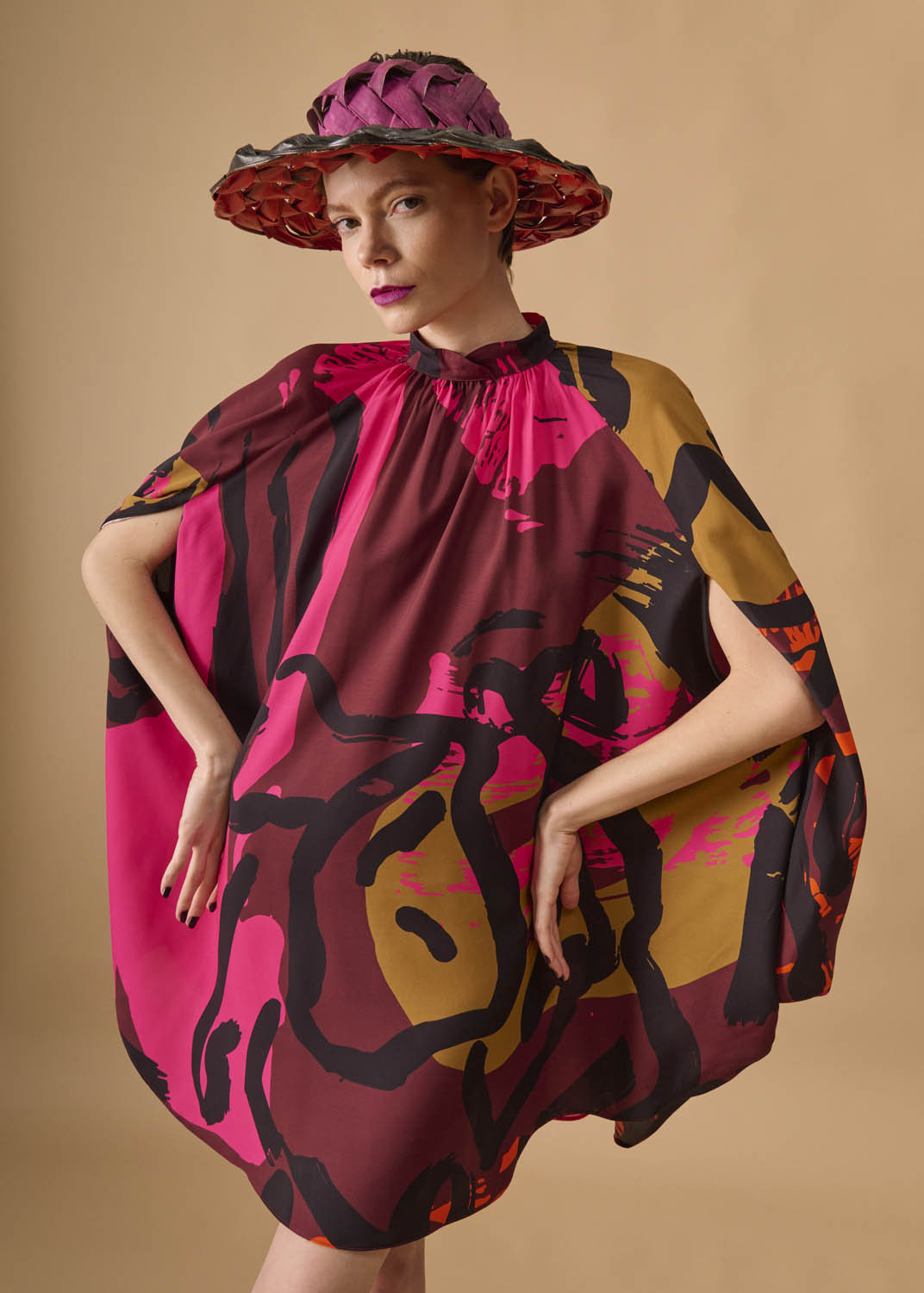 Vestido Escudo Viscose Estampado