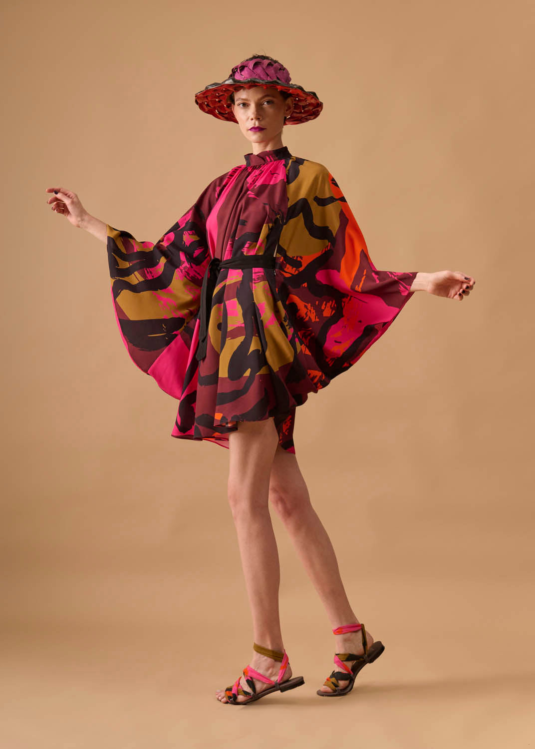 Vestido Escudo Viscose Estampado