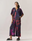 Macacão Moldura Viscose Estampado