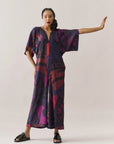 Macacão Moldura Viscose Estampado
