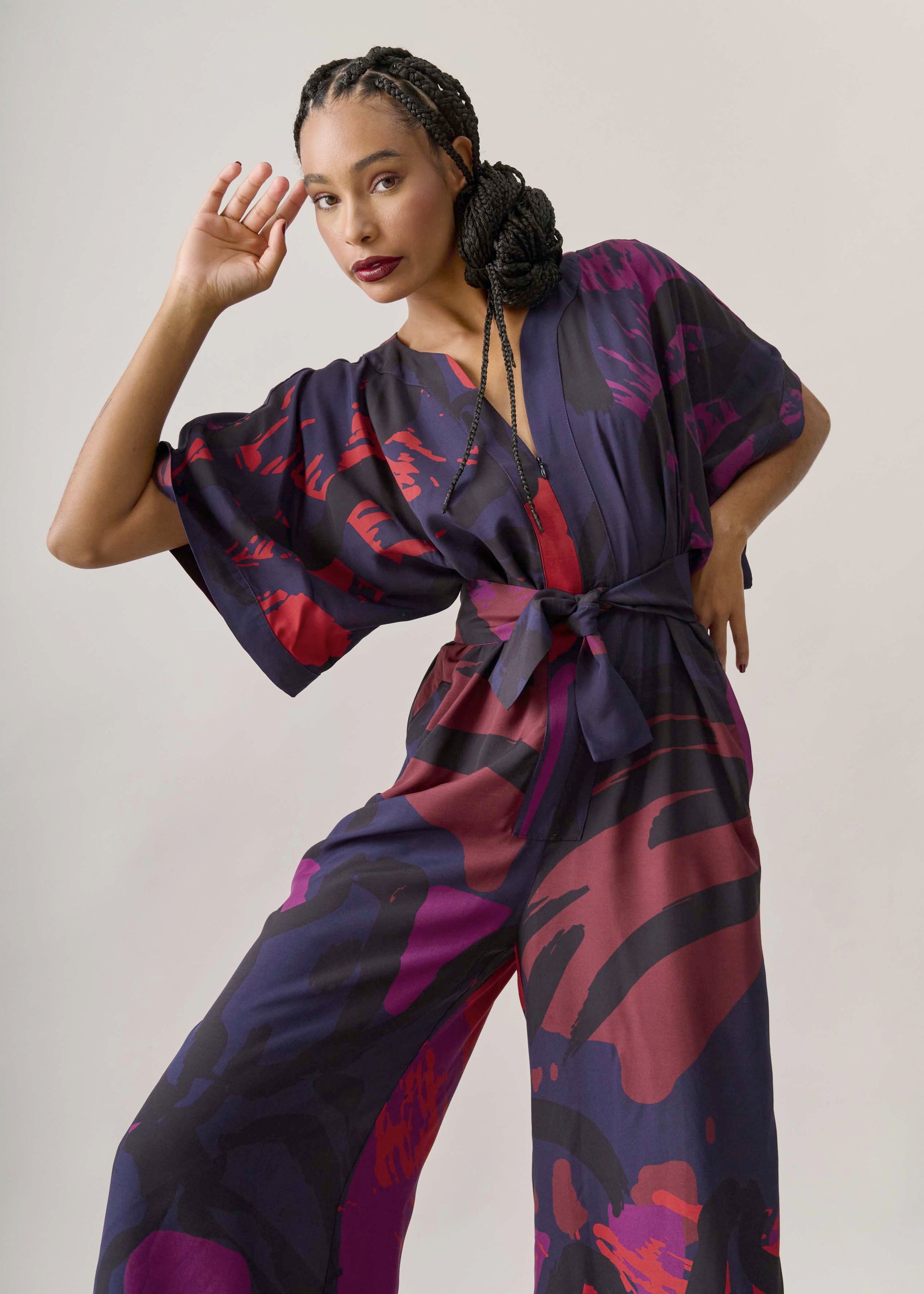 Macacão Moldura Viscose Estampado