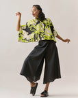 Cropped Marina Linho Estampado