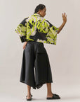Cropped Marina Linho Estampado