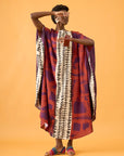 Caftan Bola Longo Viscose Estampado