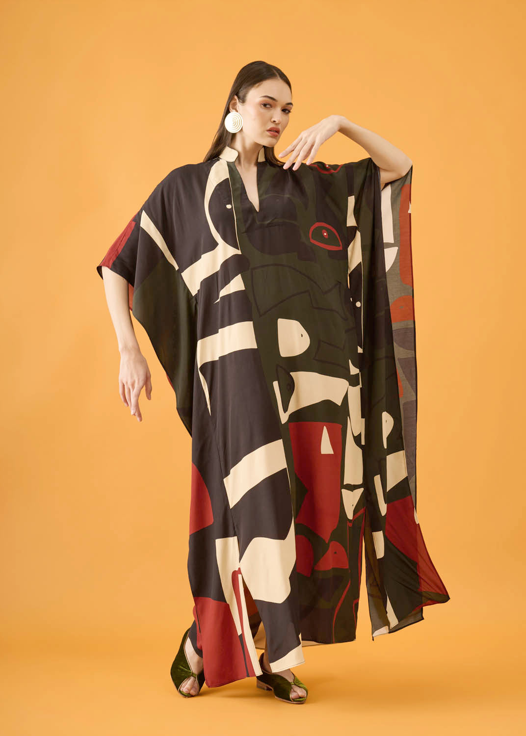 Vestido Asa Viscose Estampado