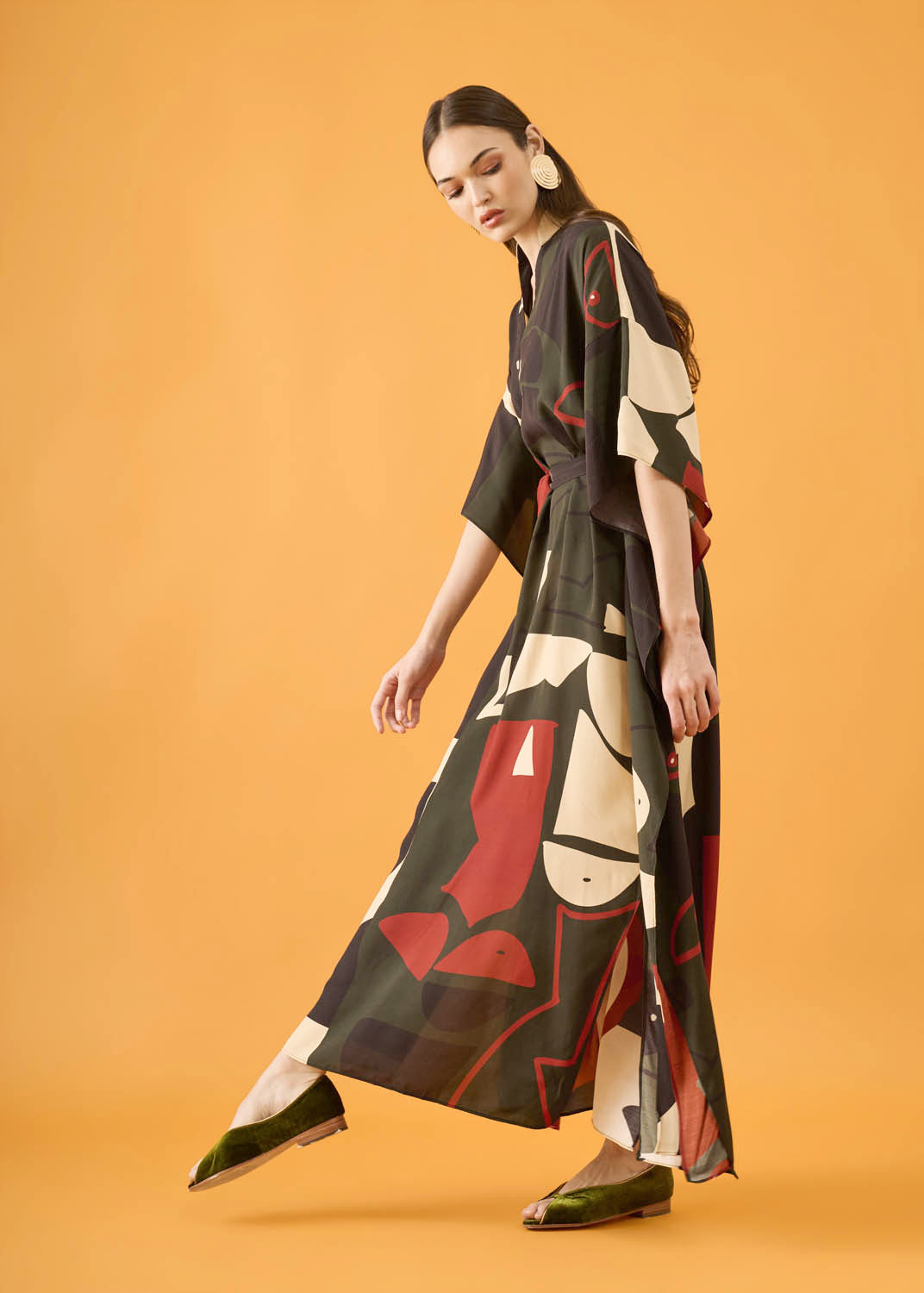 Vestido Asa Viscose Estampado