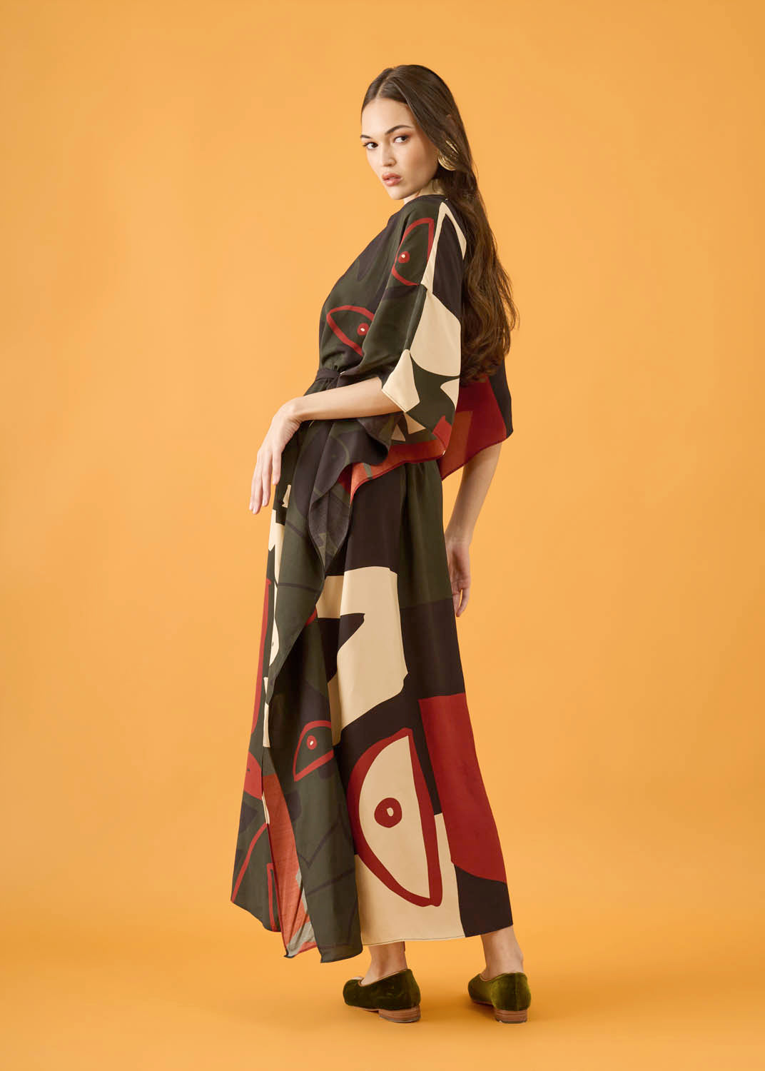 Vestido Asa Viscose Estampado