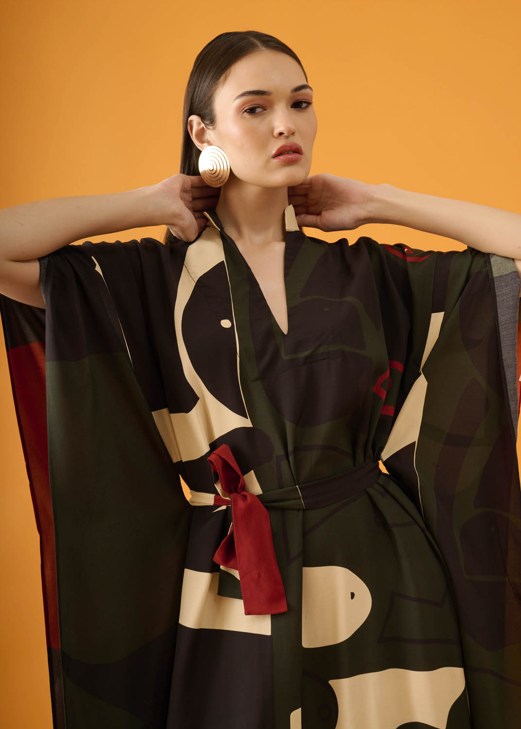 Vestido Asa Viscose Estampado