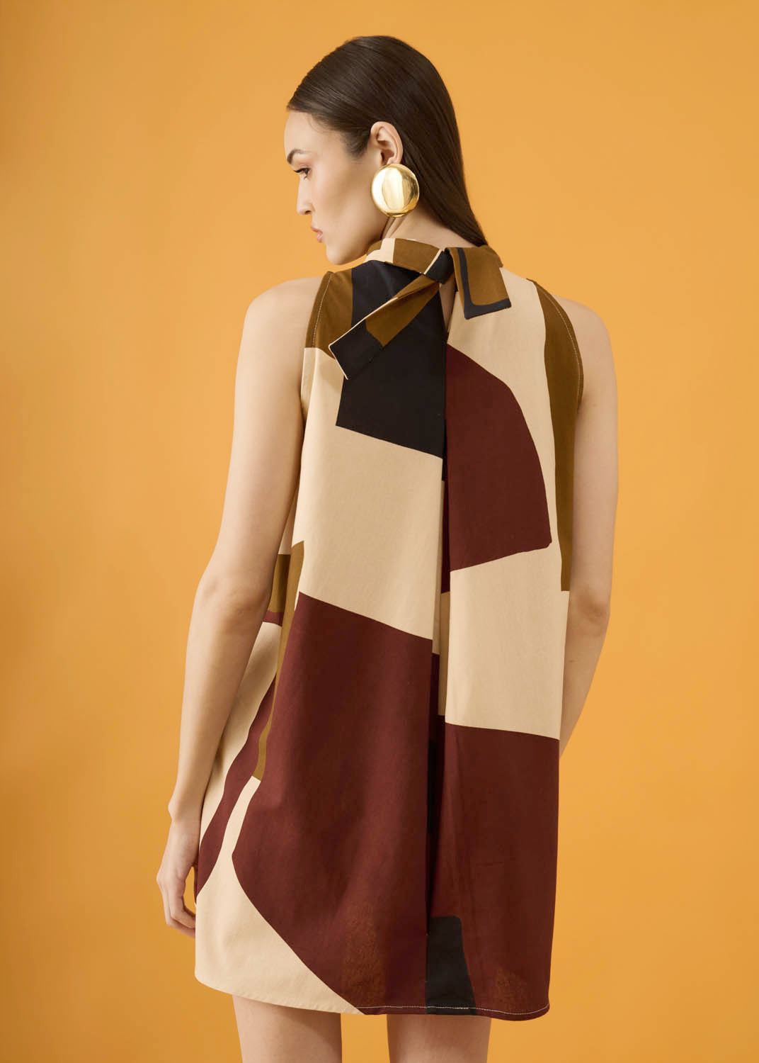 Vestido Balão Linho Estampado