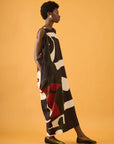 Vestido Tuba Viscose Estampado