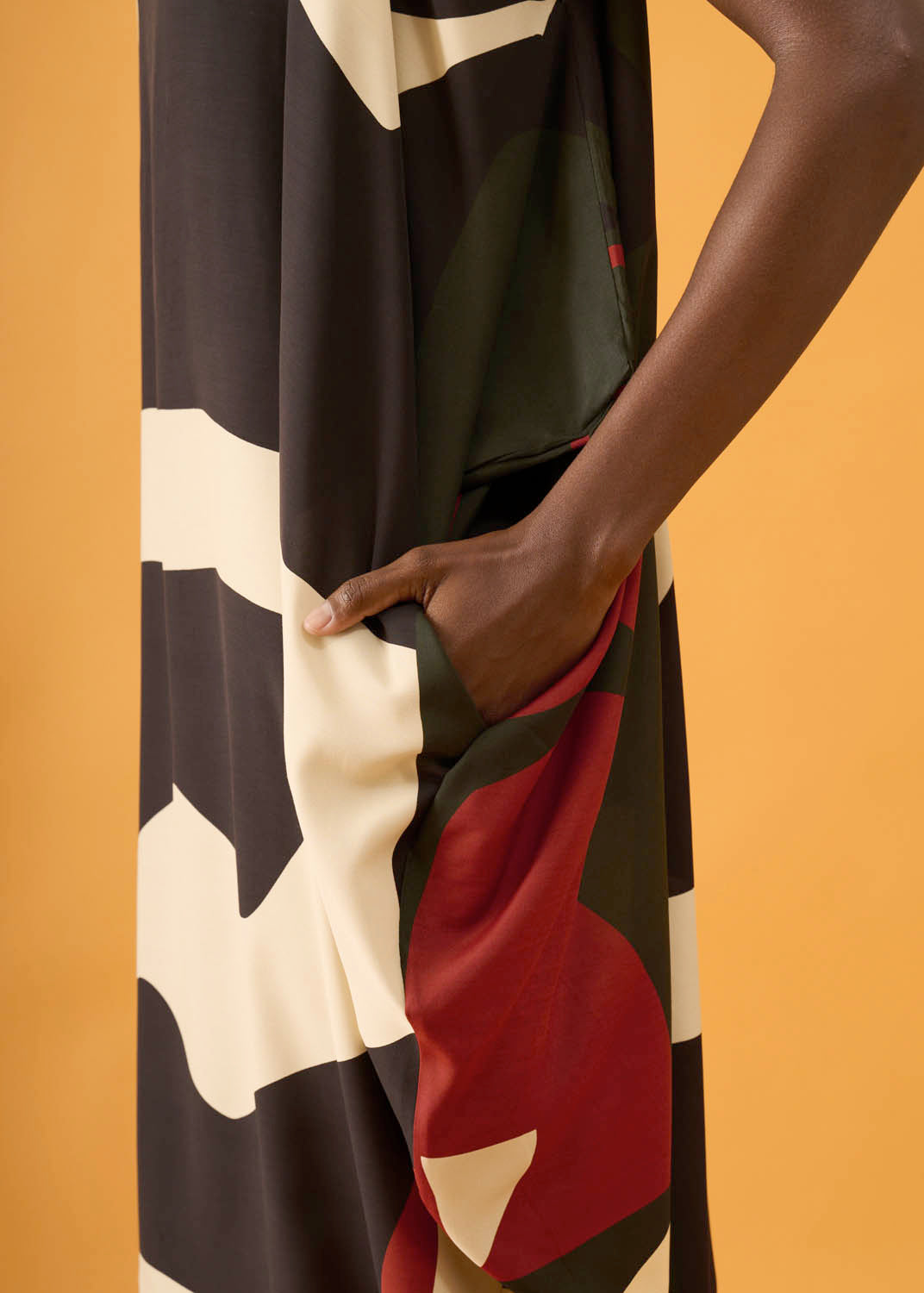 Vestido Tuba Viscose Estampado