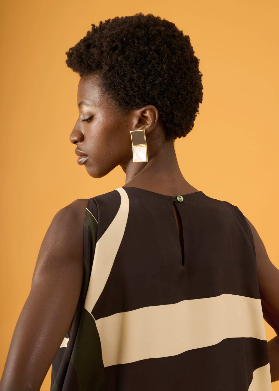 Vestido Tuba Viscose Estampado