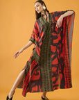 Vestido Asa Seda Estampado