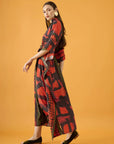 Vestido Asa Seda Estampado